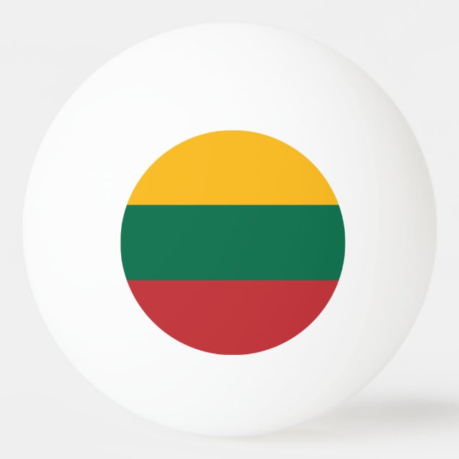 litauische Flagge Tischtennisball (Vorderseite)