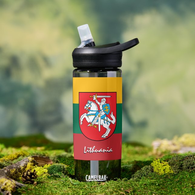 litauische Flasche, patriotische litauische Flagge Trinkflasche (Außenbereich)
