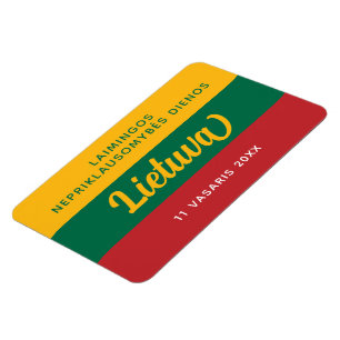 Litauische Nationalflagge des Unabhängigkeitstages Magnet