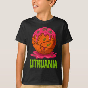 Litauische Saltirsciai Pinke Suppe Sketll Litauen T-Shirt