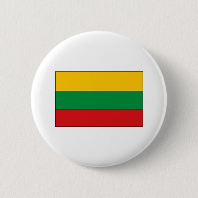 litauische T - Shirt und Geschenke unter der Flagg Button (Vorderseite)