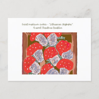 litauische Weihnachtstradition Feiertagspostkarte