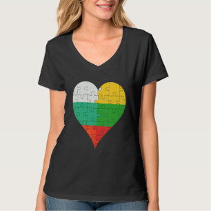 Litauisches Flaggenherz T-Shirt