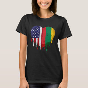 litauisches Kulturerbe Monat Litauen Flagge T-Shirt