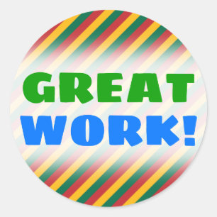 litauisches Muster für Inspirierte Streifen Runder Aufkleber