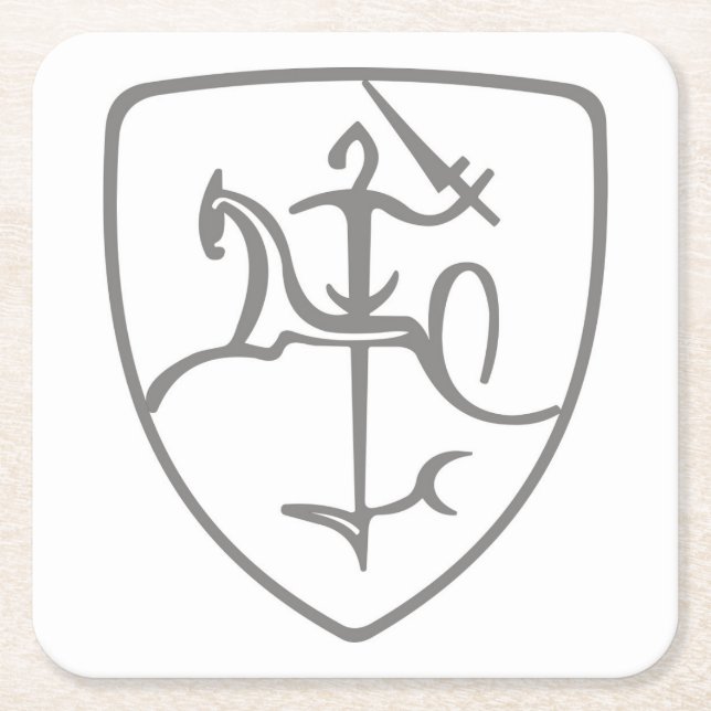 Litauisches Vytis Untersetzer Set (Vorderseite)