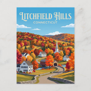 Litchfield Hills USA Postkarte