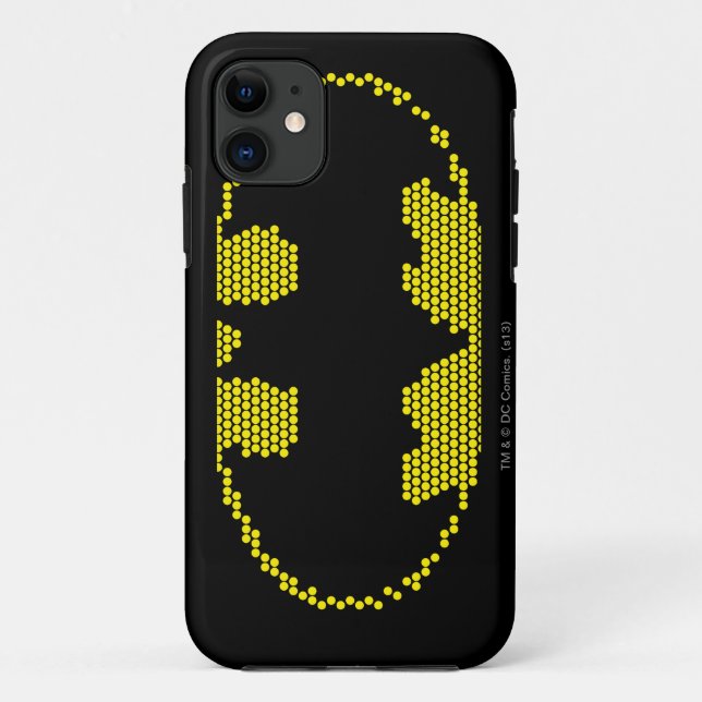 Lite-Brite Bat Emblem Case-Mate iPhone Hülle (Rückseite)