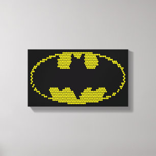 Lite-Brite Bat Emblem Leinwanddruck