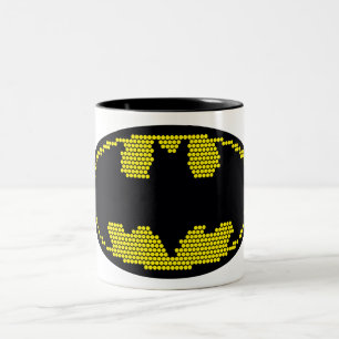 Lite-Brite Bat Emblem Zweifarbige Tasse