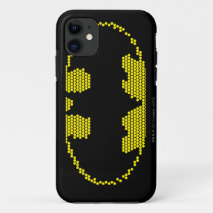 Lite-Brite-Fledermaus-Emblem iPhone 11 Hülle