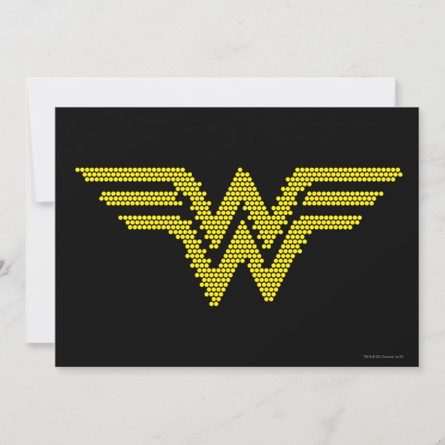 Lite-Brite WW Symbol Einladung (Vorderseite)