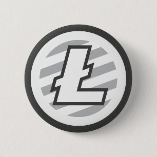 Litecoin Logo-Symbol Cryptocurrency Schlüsselknop Button