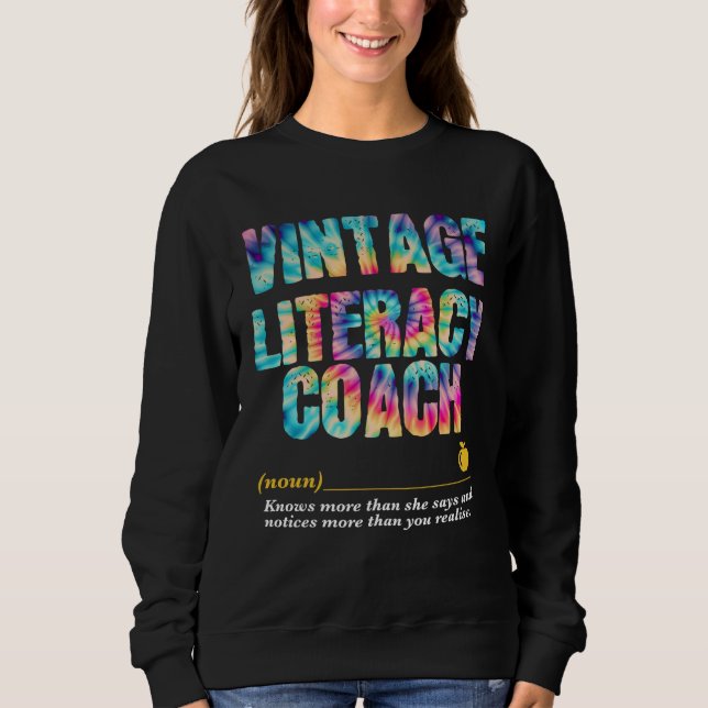 Literacy Coach Appreciation Week Back to School  1 Sweatshirt (Vorderseite)