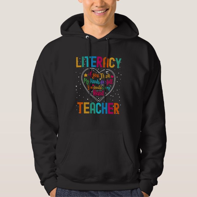 Literacy Teacher Appreciation Week Back to School  Hoodie (Vorderseite)