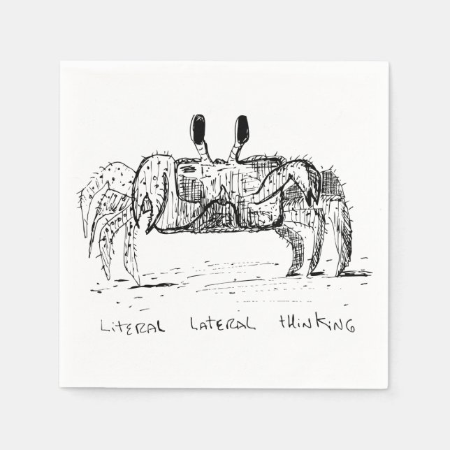 Literal Lateral Thinking Serviette (Vorderseite)