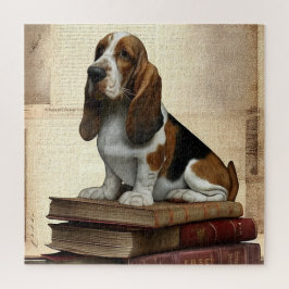 Literarische Basset Hound Puzzle
