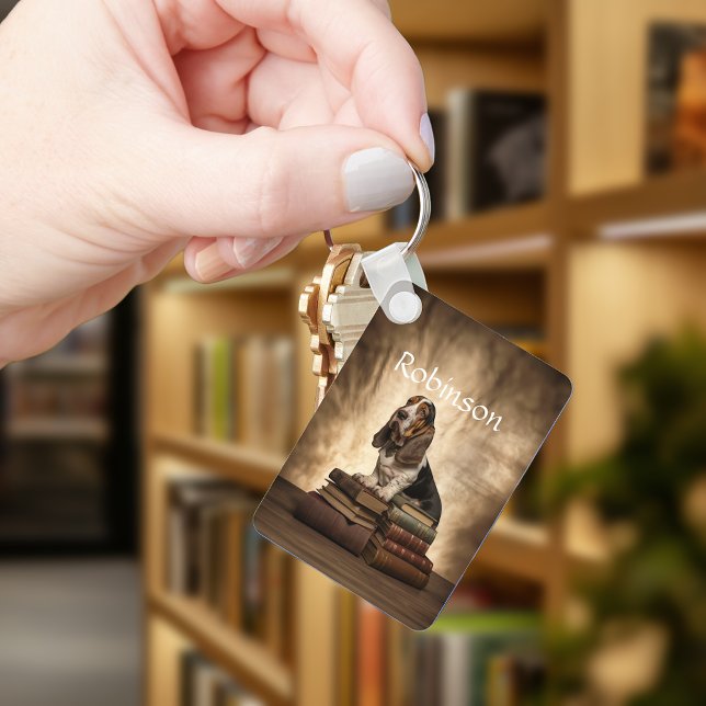 Literarische Basset Hound Schlüsselanhänger (Von Creator hochgeladen)