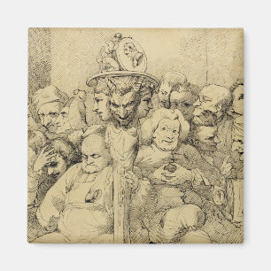 Literarische Charaktere rund um die Medaille Magnet