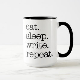 Literarische Geschenke für AutorIn-Schlaf schreibe Tasse