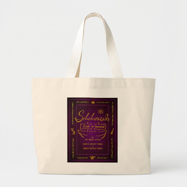 Literarische Merch Tote Bag 'Scheherazade' Jumbo Stoffbeutel (Vorne)