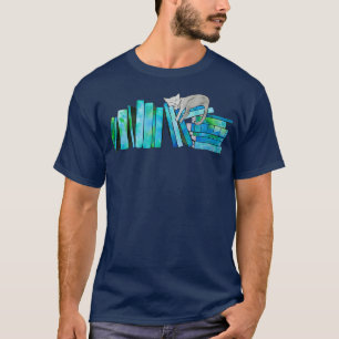 Literarische Nickerchen Blau T-Shirt