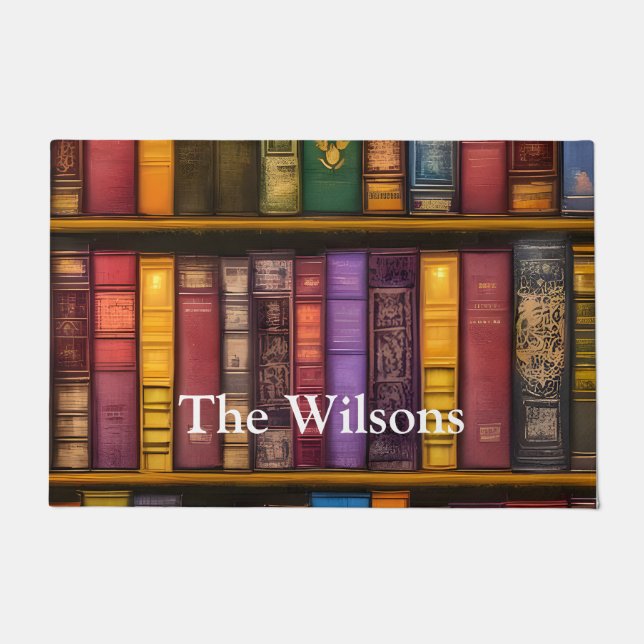 Literarische Schätze - Klassische Alte Bücher Fußmatte (Vorderseite)