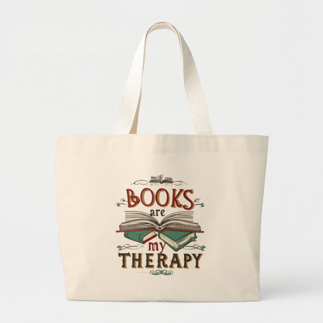 Literarische Therapie-Tasche Jumbo Stoffbeutel (Vorne)