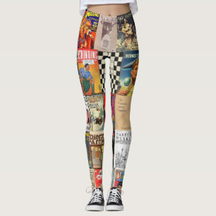 Literarische Zeitschriftenstrumpfhosen Leggings