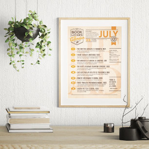 Literarischer Kalender Juli Poster
