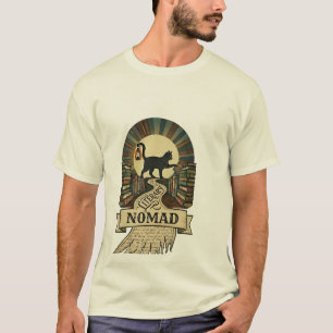 LITERARISCHER NOMADE - LUSTIGE SCHWARZE KATZE T-Shirt