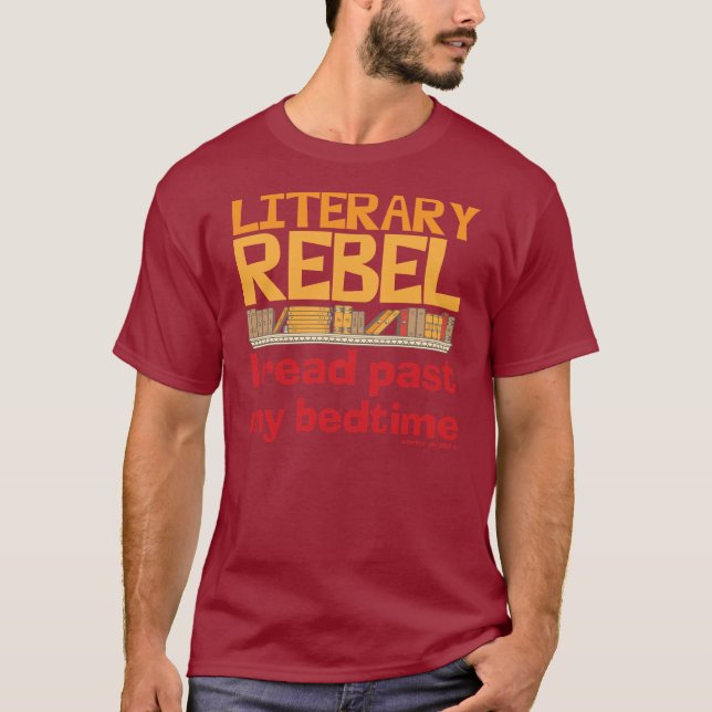 Literarischer Rebell T-Shirt (Vorderseite)