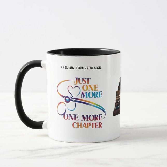 Literarisches Geschenk für Bücherliebhaber  Tasse (Links)