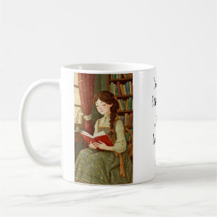 Literarisches Mädchen Personalisierter Tasse