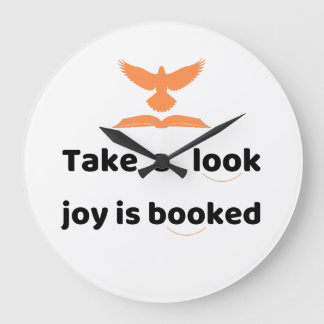 Literary Gifts for Book Lovers Große Wanduhr