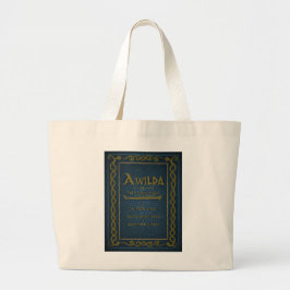 Literary Merch Tote Bag 'Awilda' Jumbo Stoffbeutel