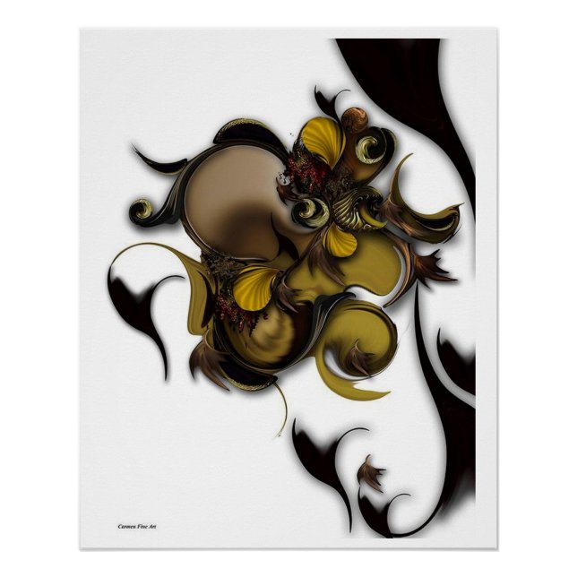 "Literatur des Lebens", glänzendes Poster (Vorderseite)