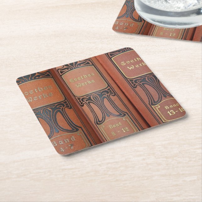 Literatur-Untersetzer Rechteckiger Pappuntersetzer (angewinkelt)