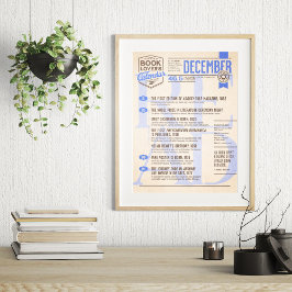 Literaturkalender Dezember Poster