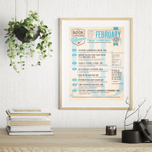 Literaturkalender Februar Poster