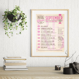 Literaturkalender September Poster