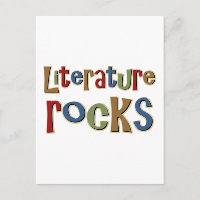 Literaturrocks Postkarte (Vorderseite)