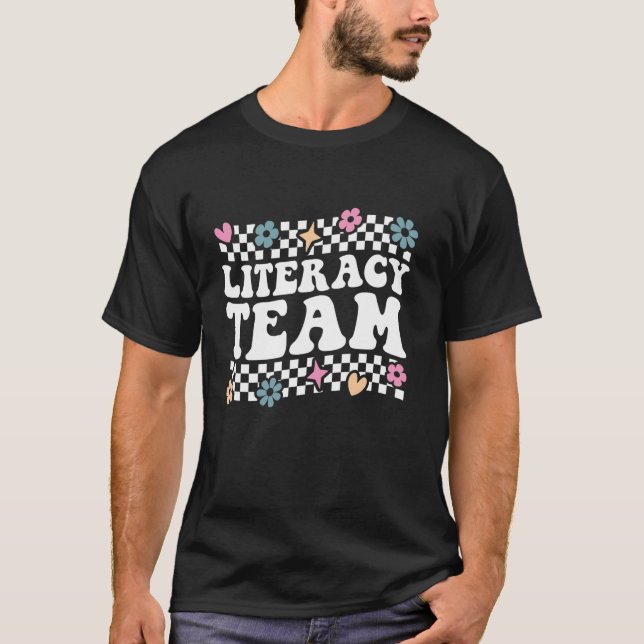 Literaturteam Lektüre Lehrerin Interventionistin R T-Shirt (Vorderseite)