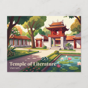 Literaturtempel, Hanoi, Vietnam Postkarte