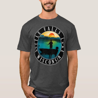 LitFalls Lake Wisconsin Fischerei T-Shirt