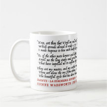 LitGeek Dante Longfellow - Tasse