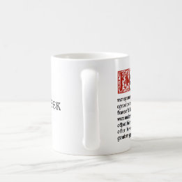 Litgeek-Tasse "Hwaet altes Englisch" Beowulf. Tasse