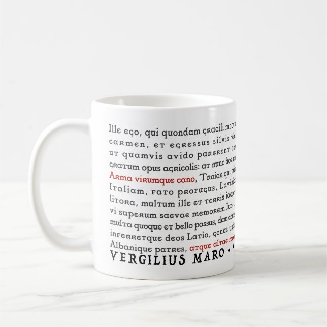 LitGeek Virgil Aeneid - Tasse (Links)