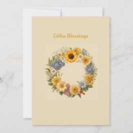 Litha Blessings Feiertagskarte