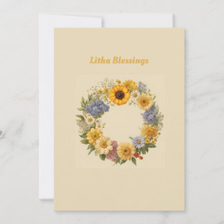 Litha Blessings Feiertagskarte